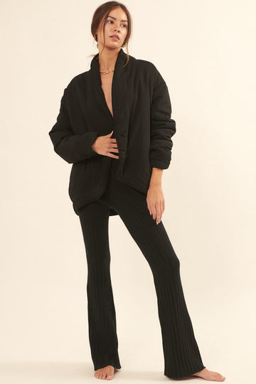 Elegante chaqueta negra Yara